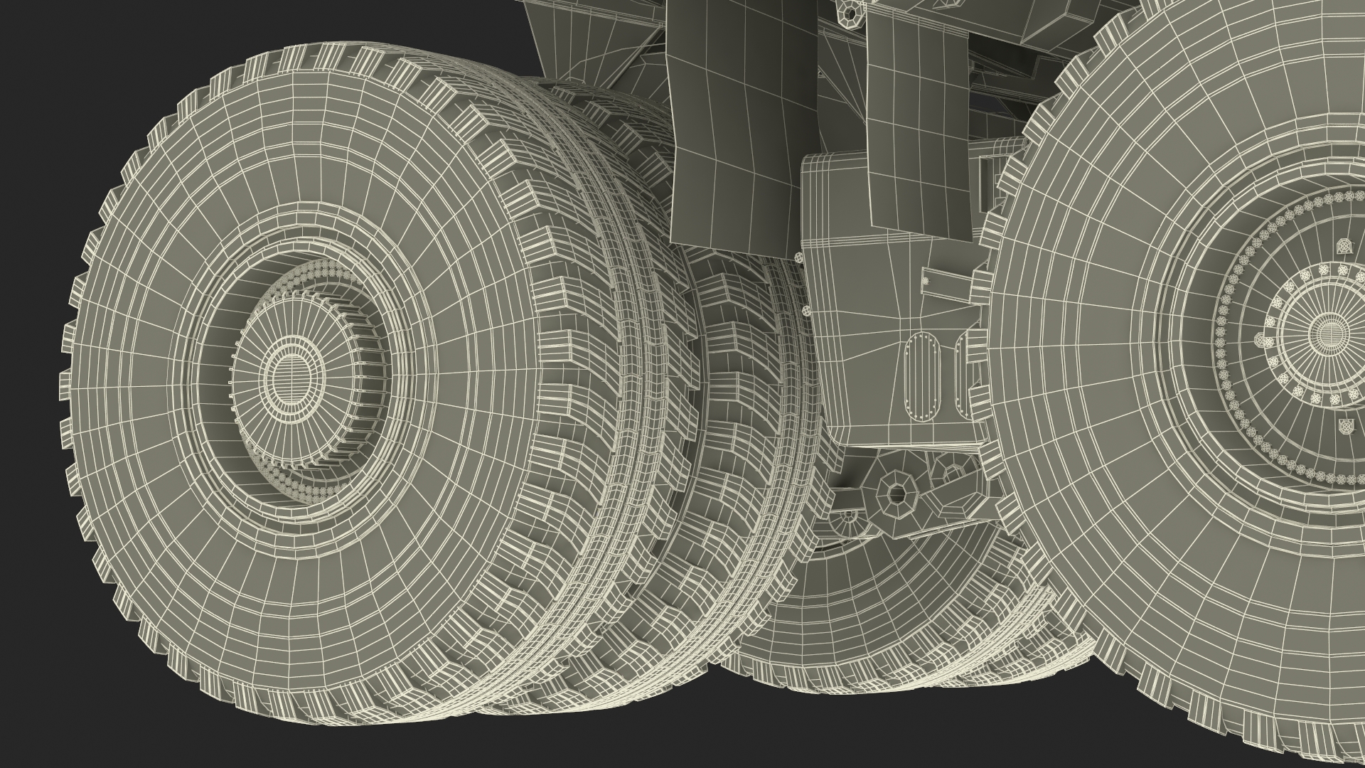 3D Heavy Duty Mining Dump Truck model