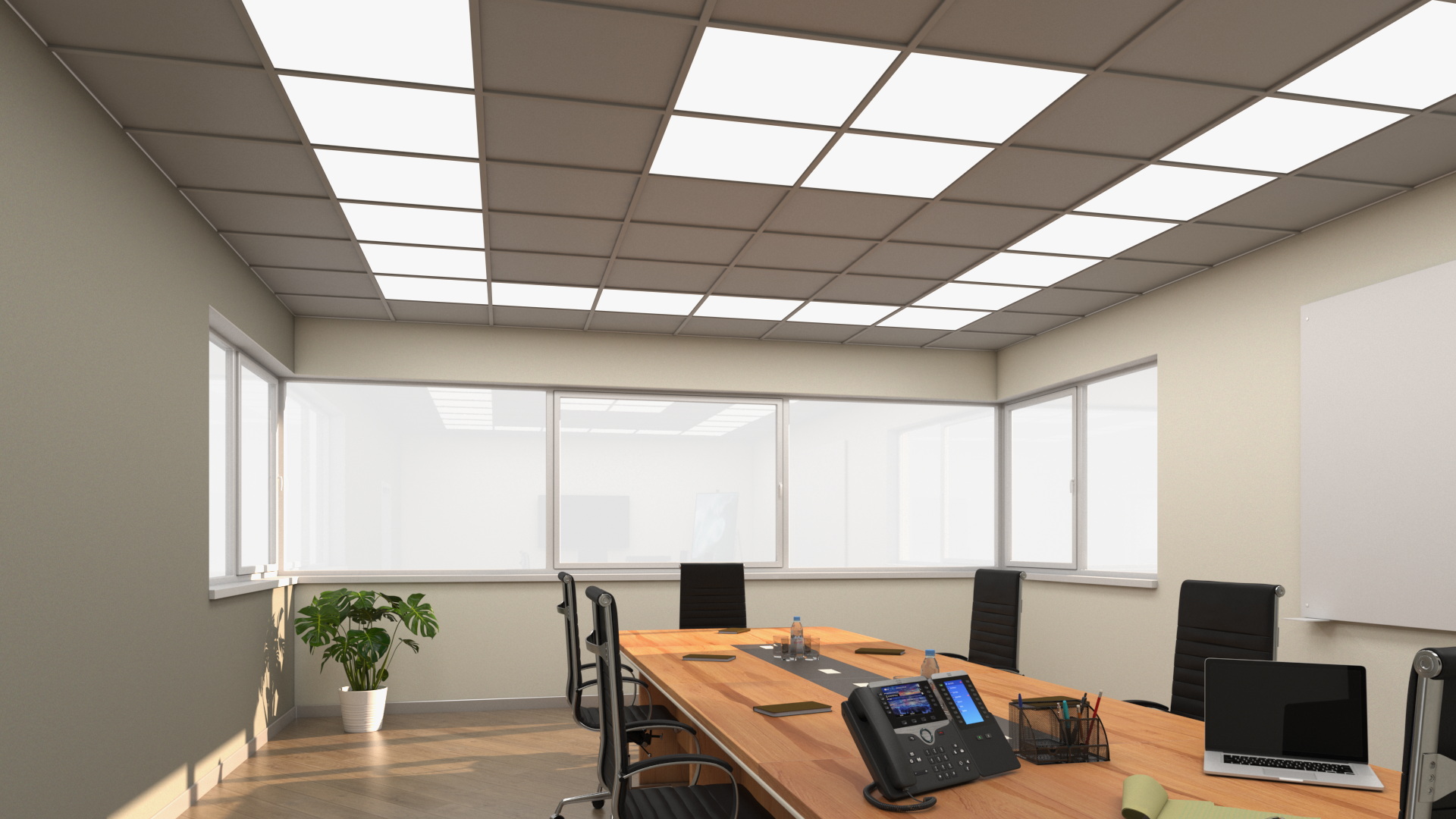 Meeting Room with Furniture 3D