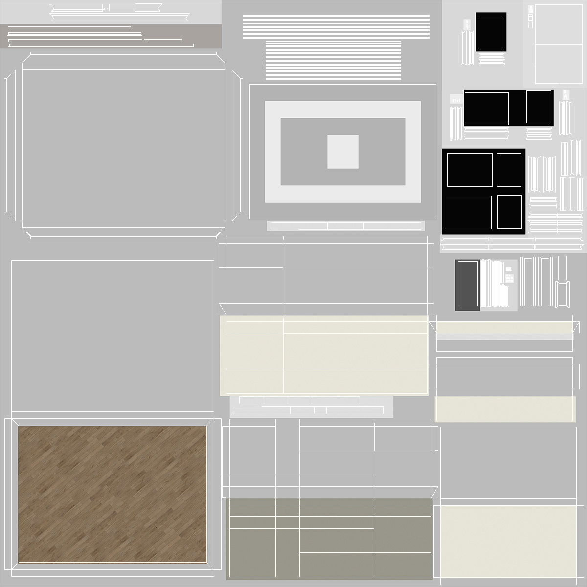 Meeting Room with Furniture 3D