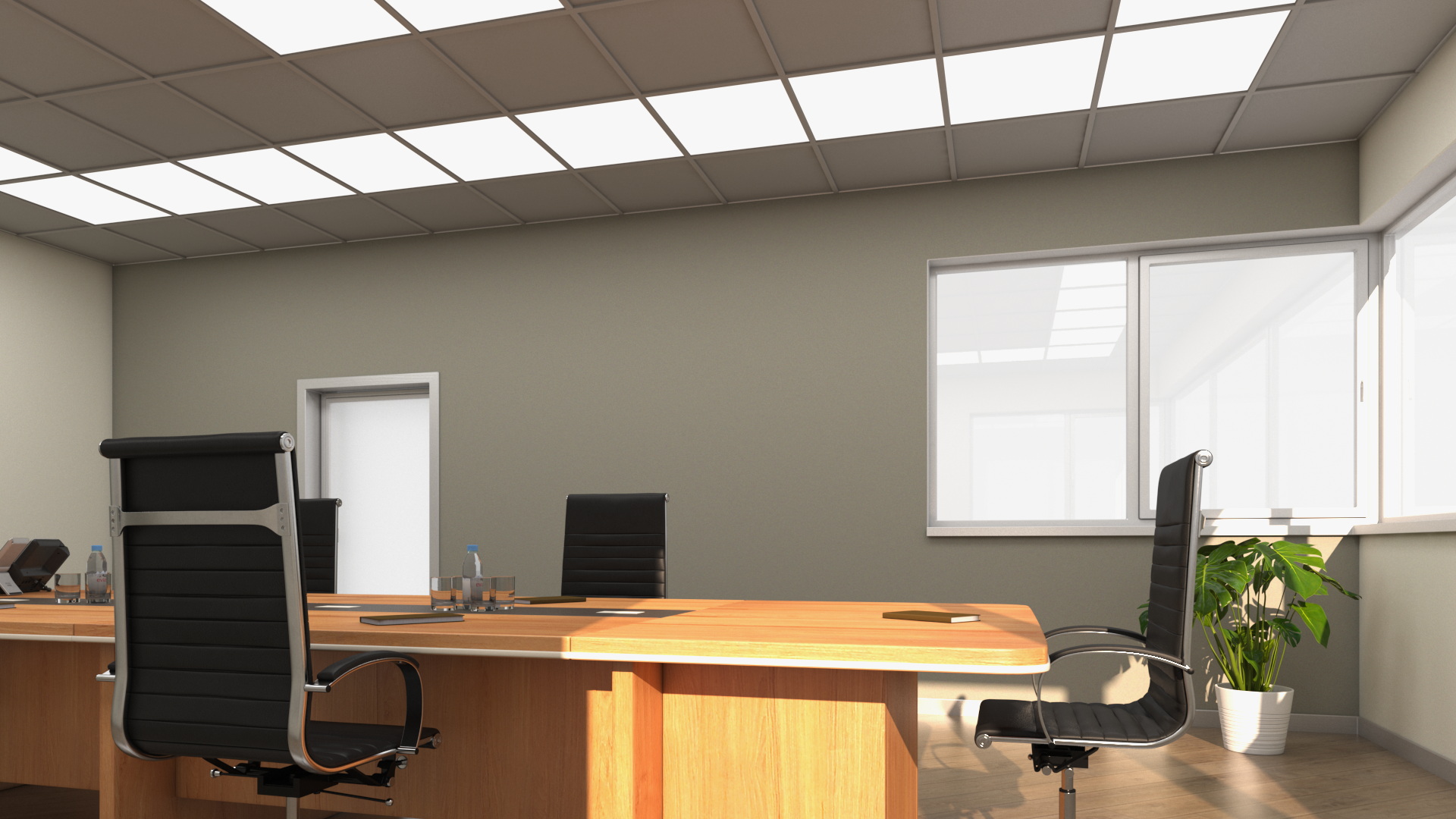 Meeting Room with Furniture 3D
