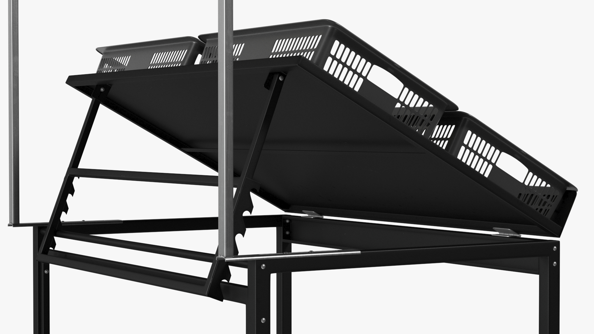 Fruit Display Rack with Price Tags 3D model