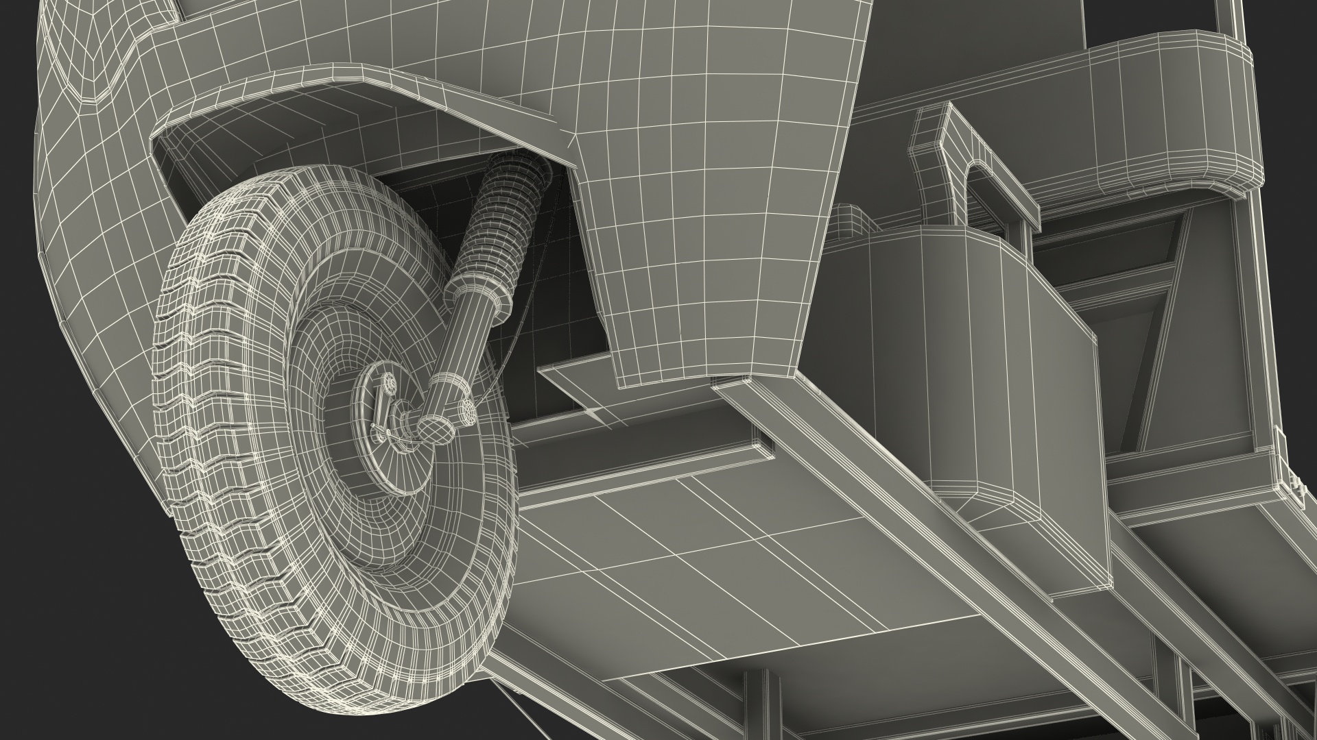 3D model Three Wheeler Cargo Rickshaw Rigged