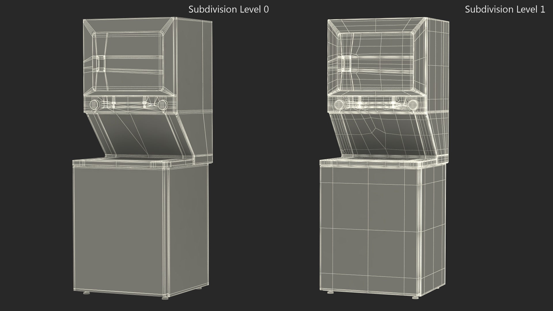 3D Stacked Washer Dryer Laundry Center White