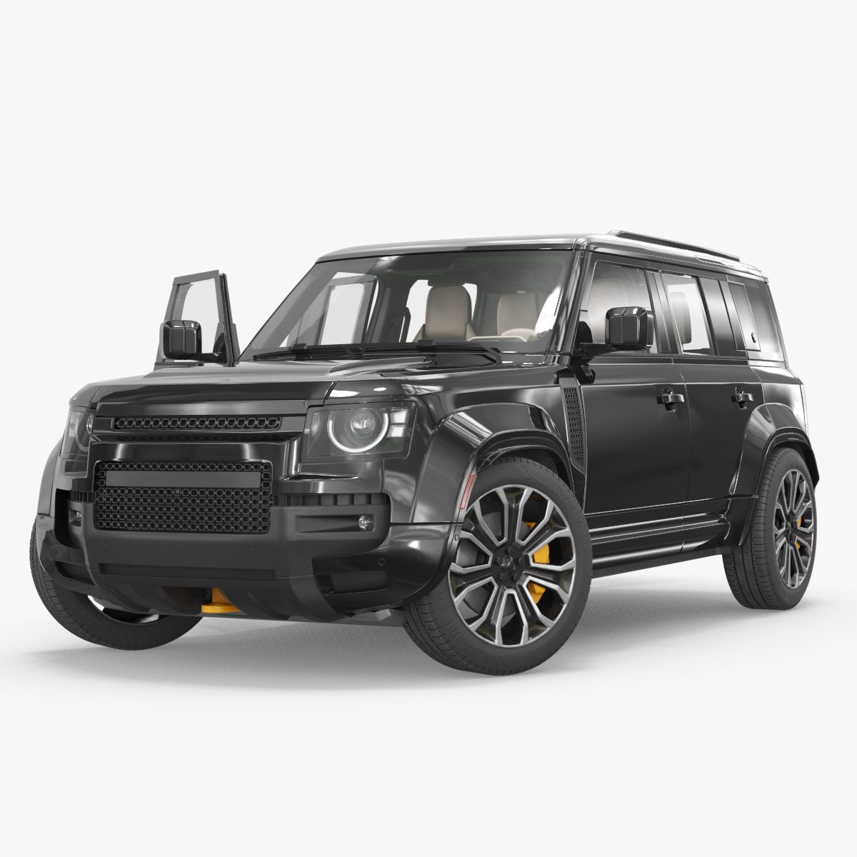 Land Rover Defender 110 OCTA 2026 - Black · Rigged