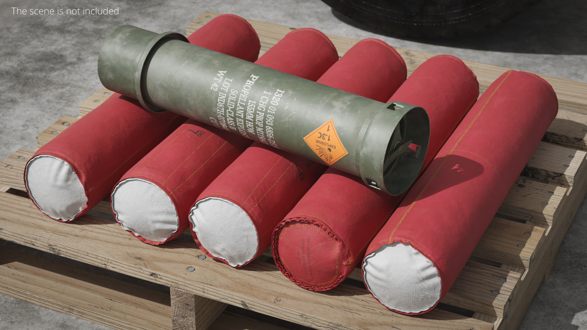M119A2 Propelling Charge 155 mm with Tube, view 2
