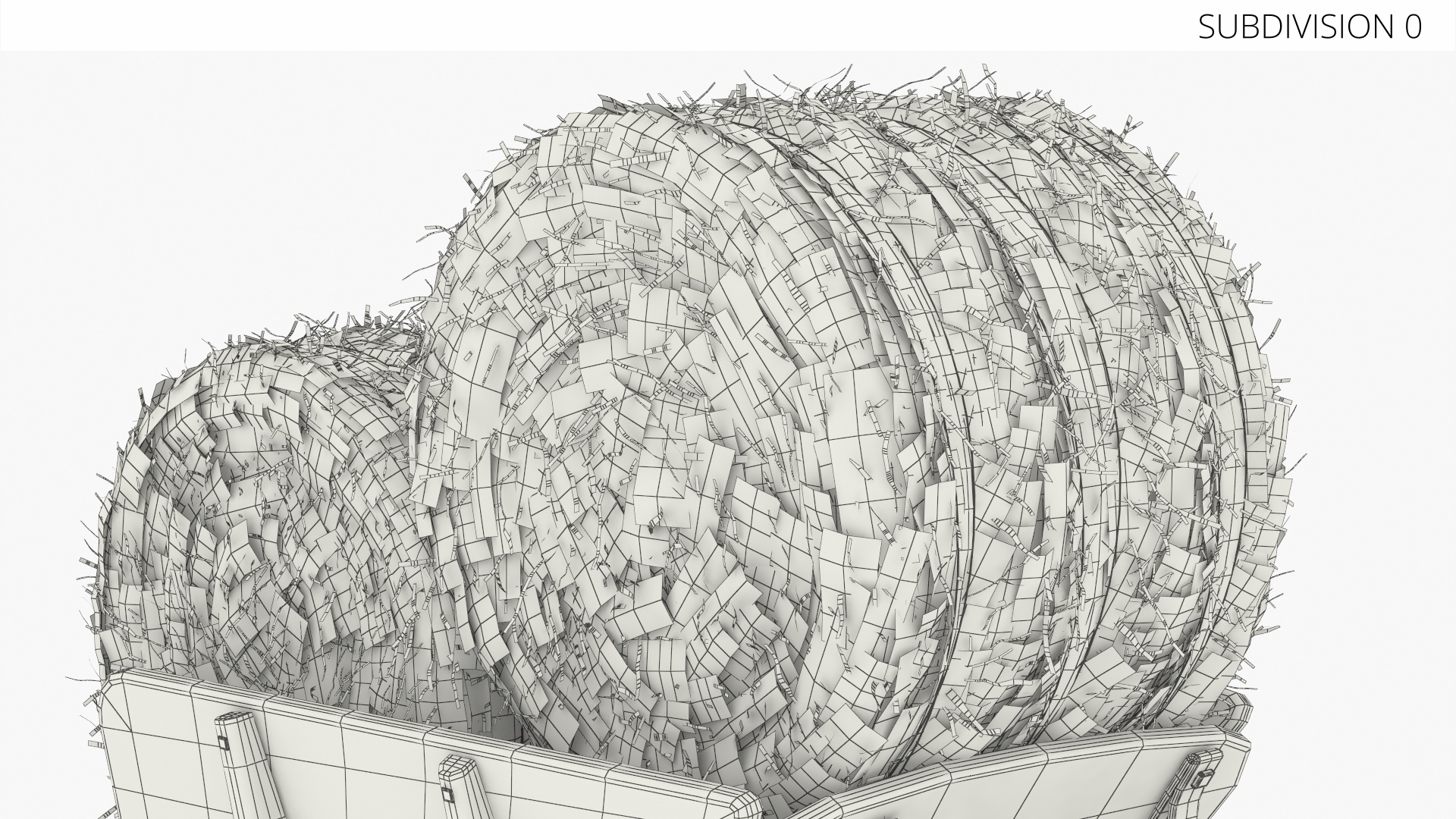 Wooden Wheelbarrow with Hay Bales Brown - view 9