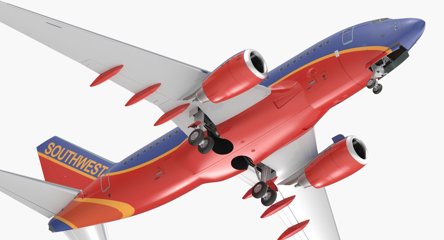 3D Boeing 737 600 Southwest Airlines model