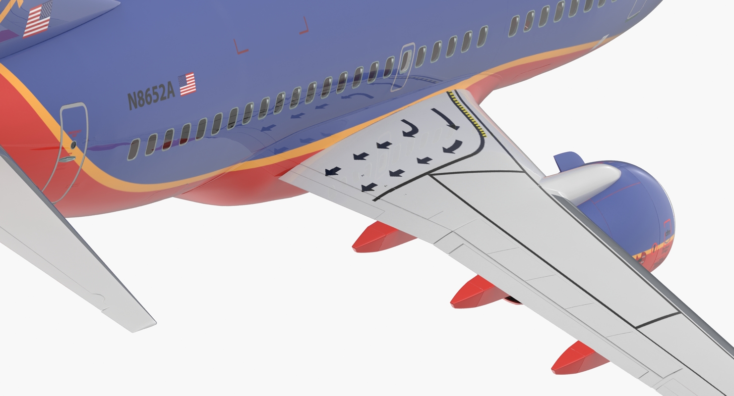 3D Boeing 737 600 Southwest Airlines model
