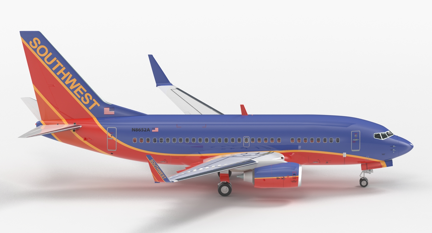 3D Boeing 737 600 Southwest Airlines model