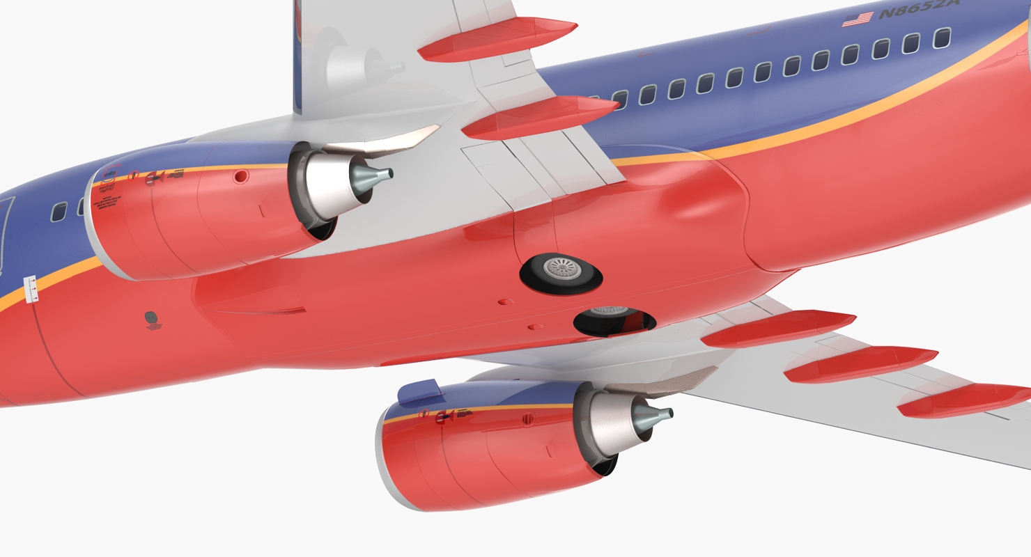 3D Boeing 737 600 Southwest Airlines model