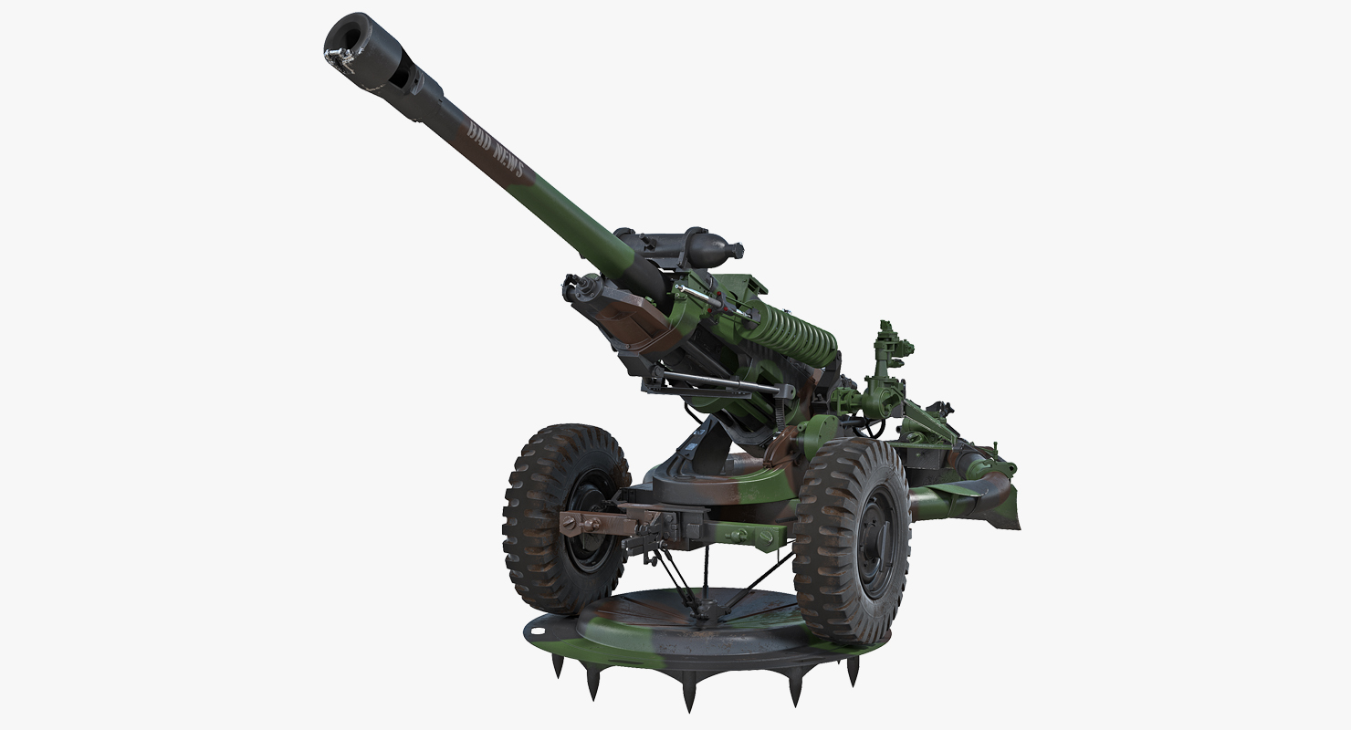 Light Field Howitzer M119 Rigged 3D
