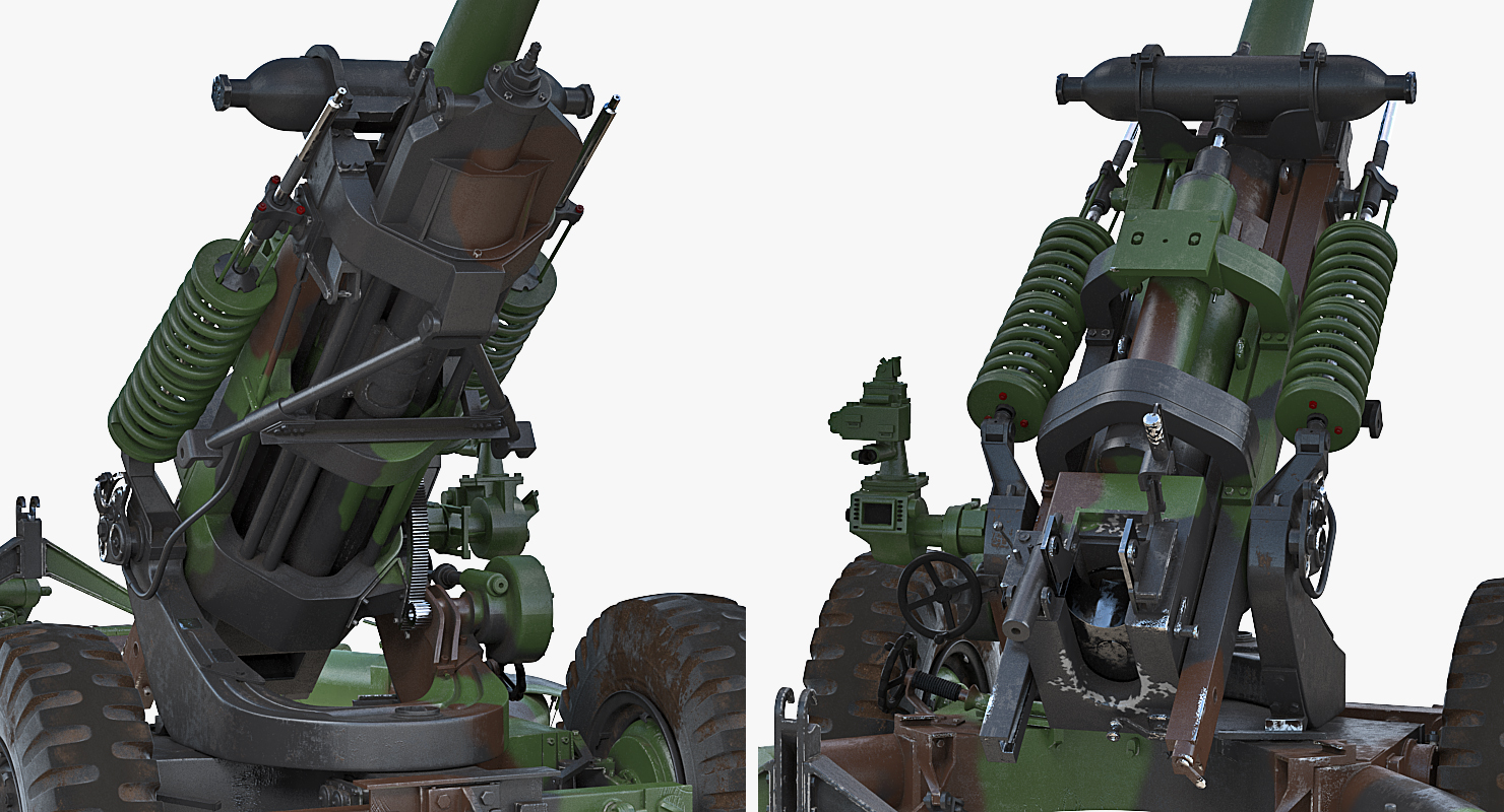 Light Field Howitzer M119 Rigged 3D