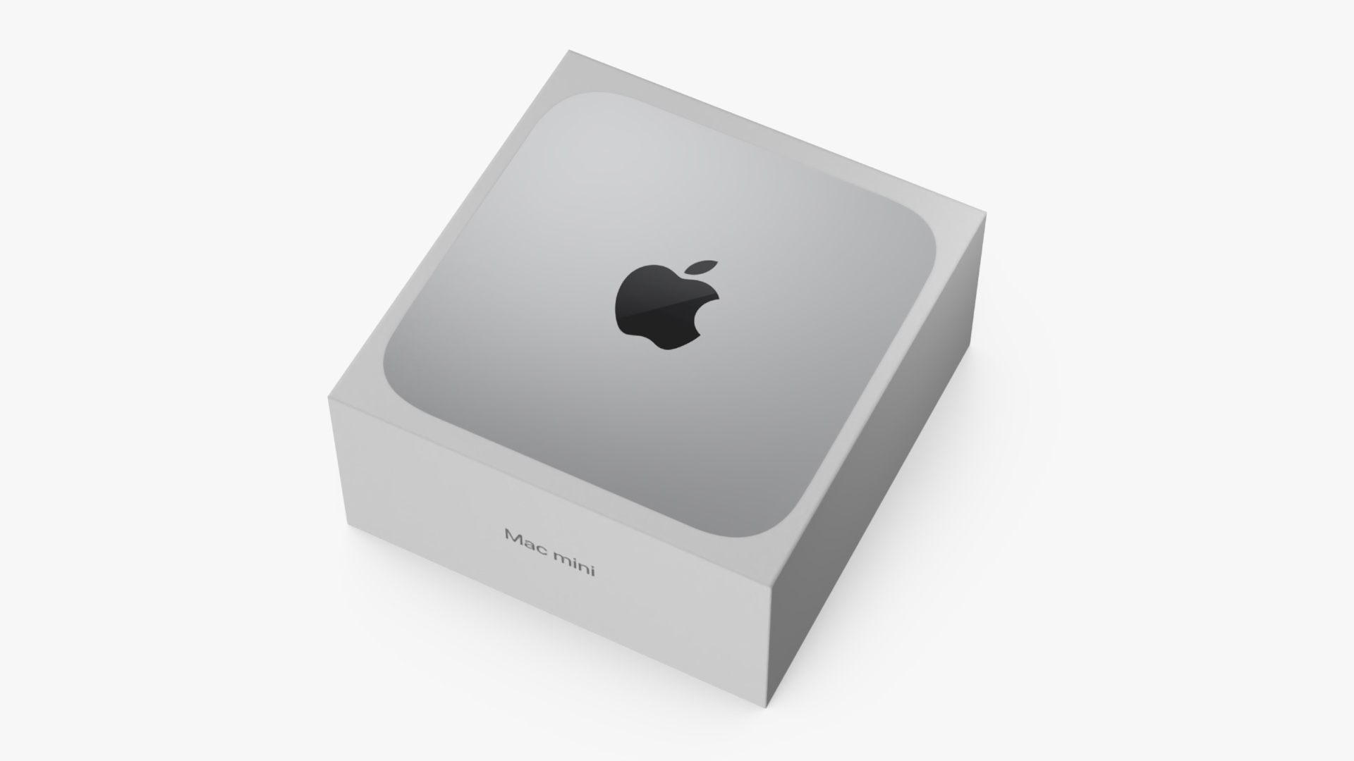 3D Apple Mac Mini Packaging Box model