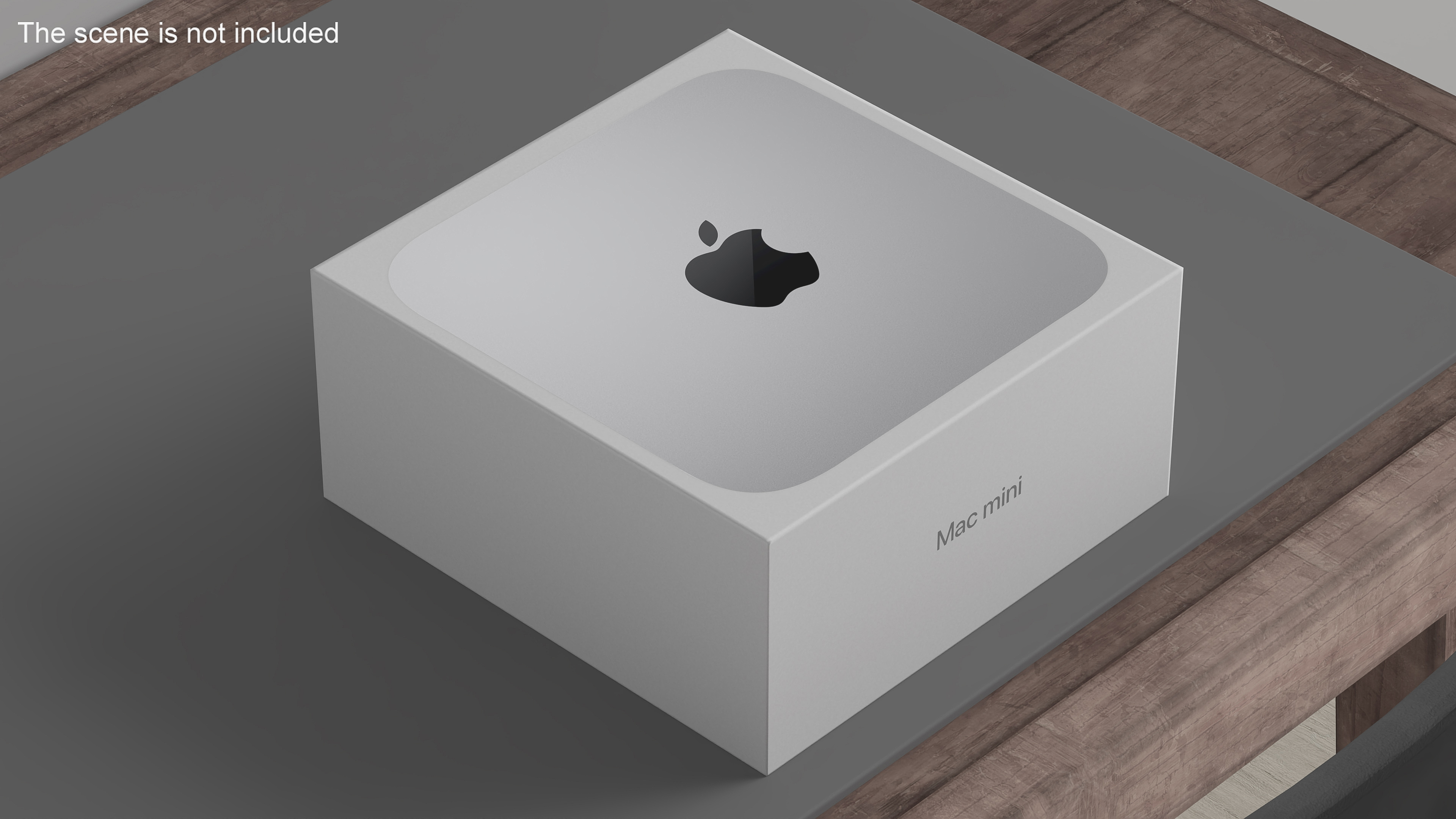 3D Apple Mac Mini Packaging Box model