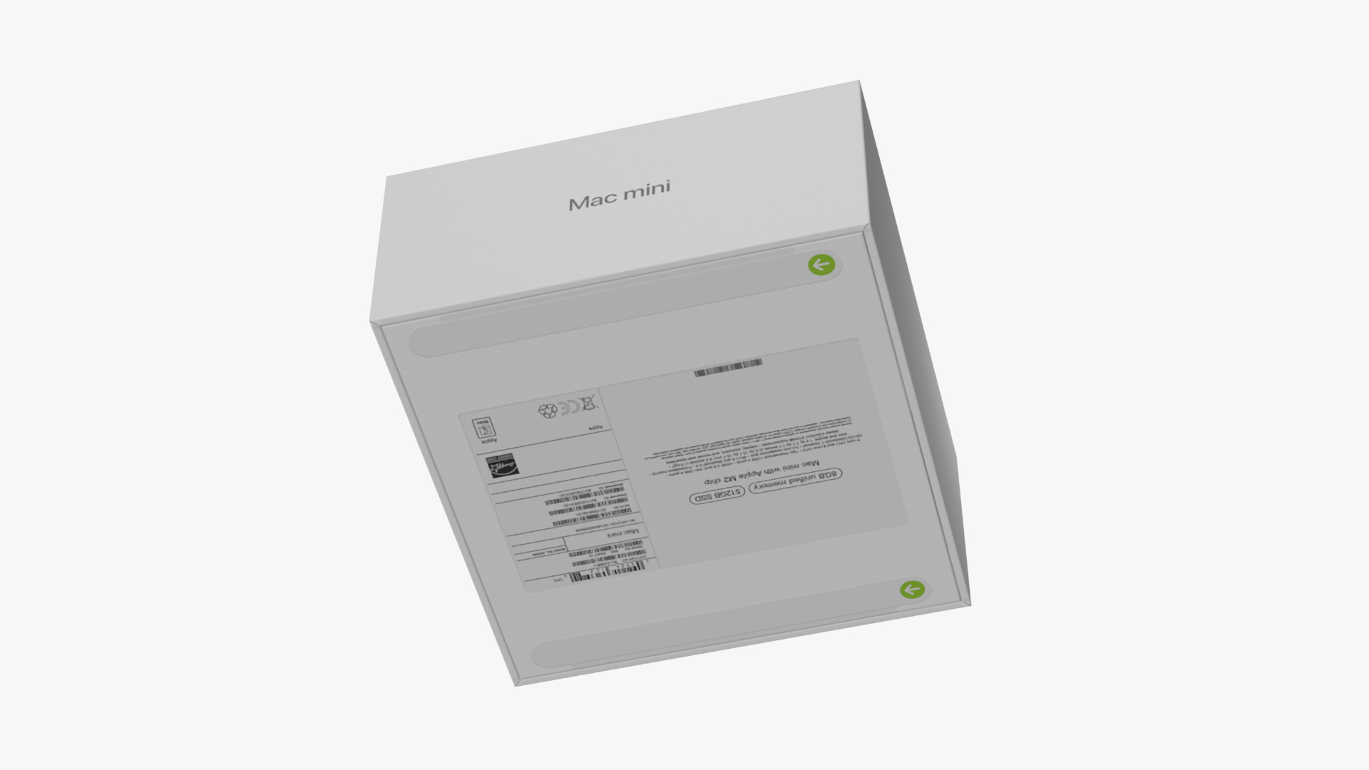 3D Apple Mac Mini Packaging Box model