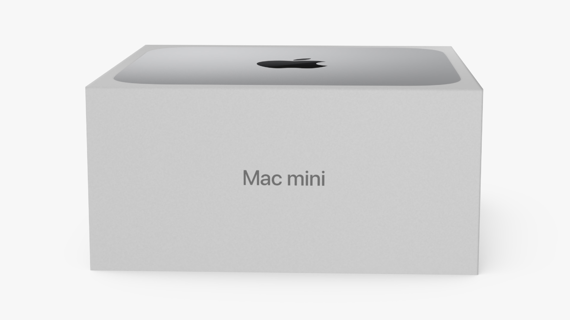 3D Apple Mac Mini Packaging Box model