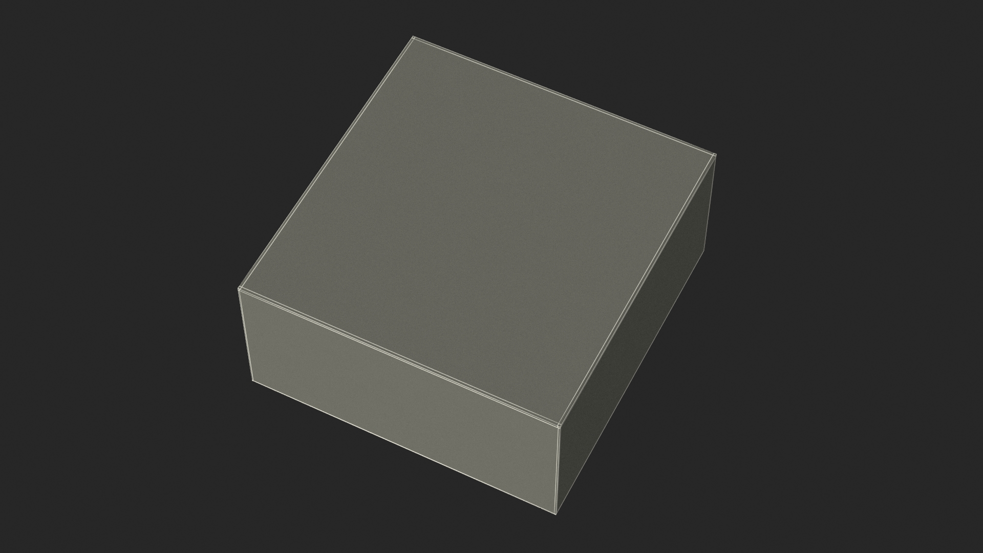 3D Apple Mac Mini Packaging Box model