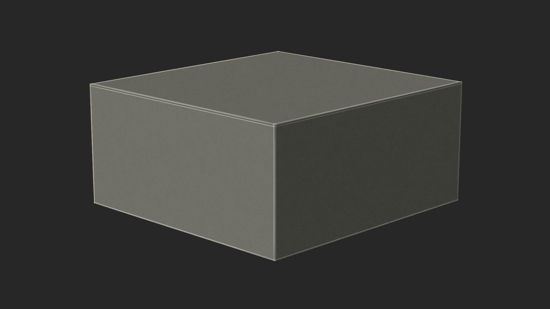 3D Apple Mac Mini Packaging Box model