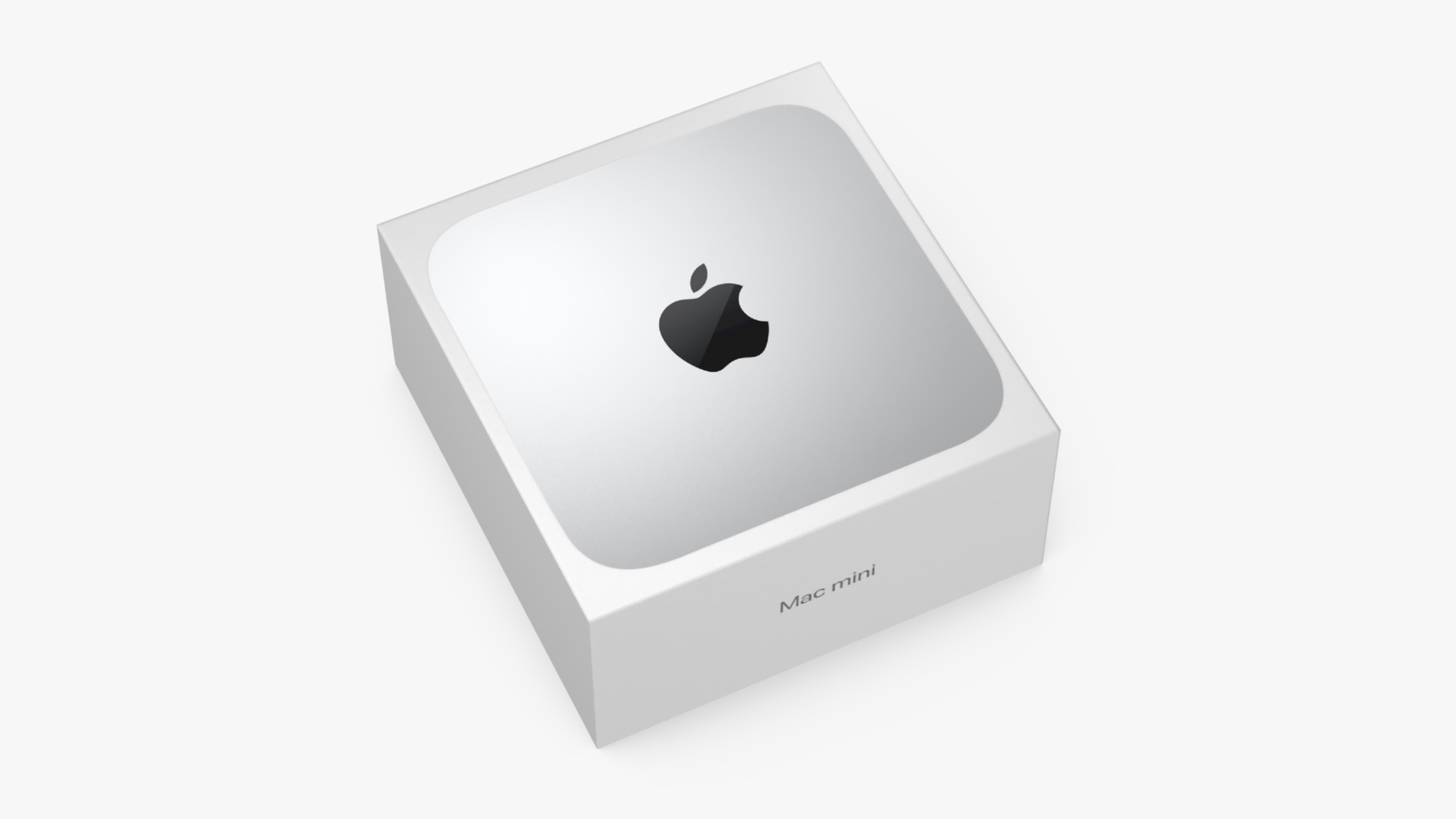 3D Apple Mac Mini Packaging Box model