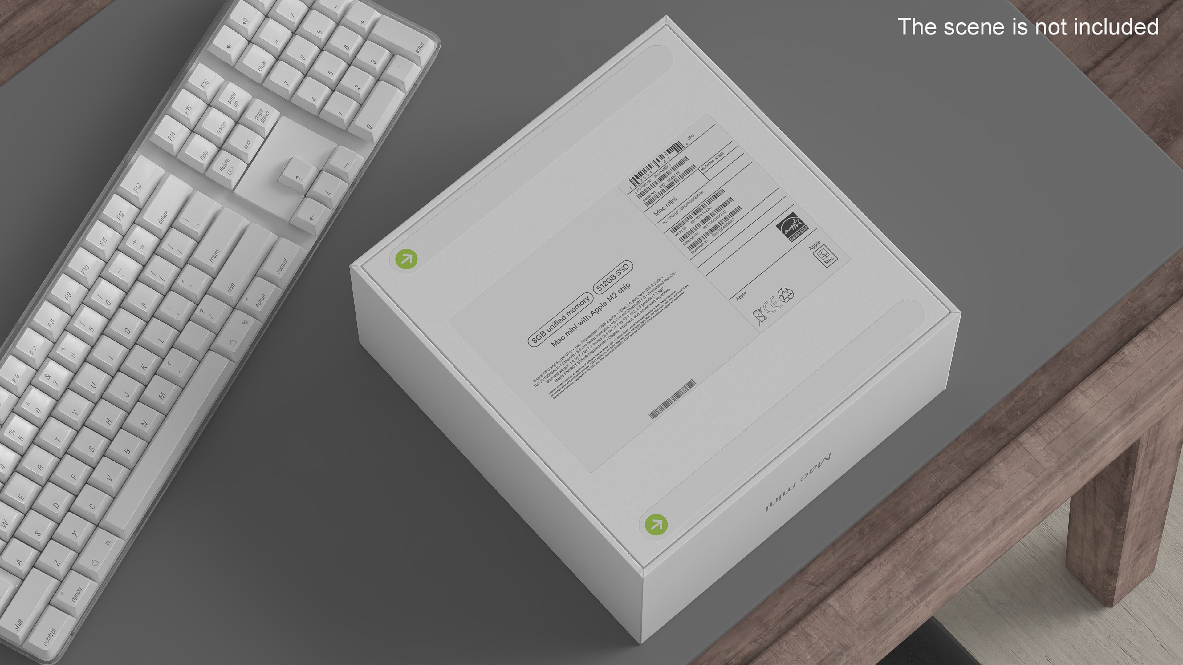 3D Apple Mac Mini Packaging Box model
