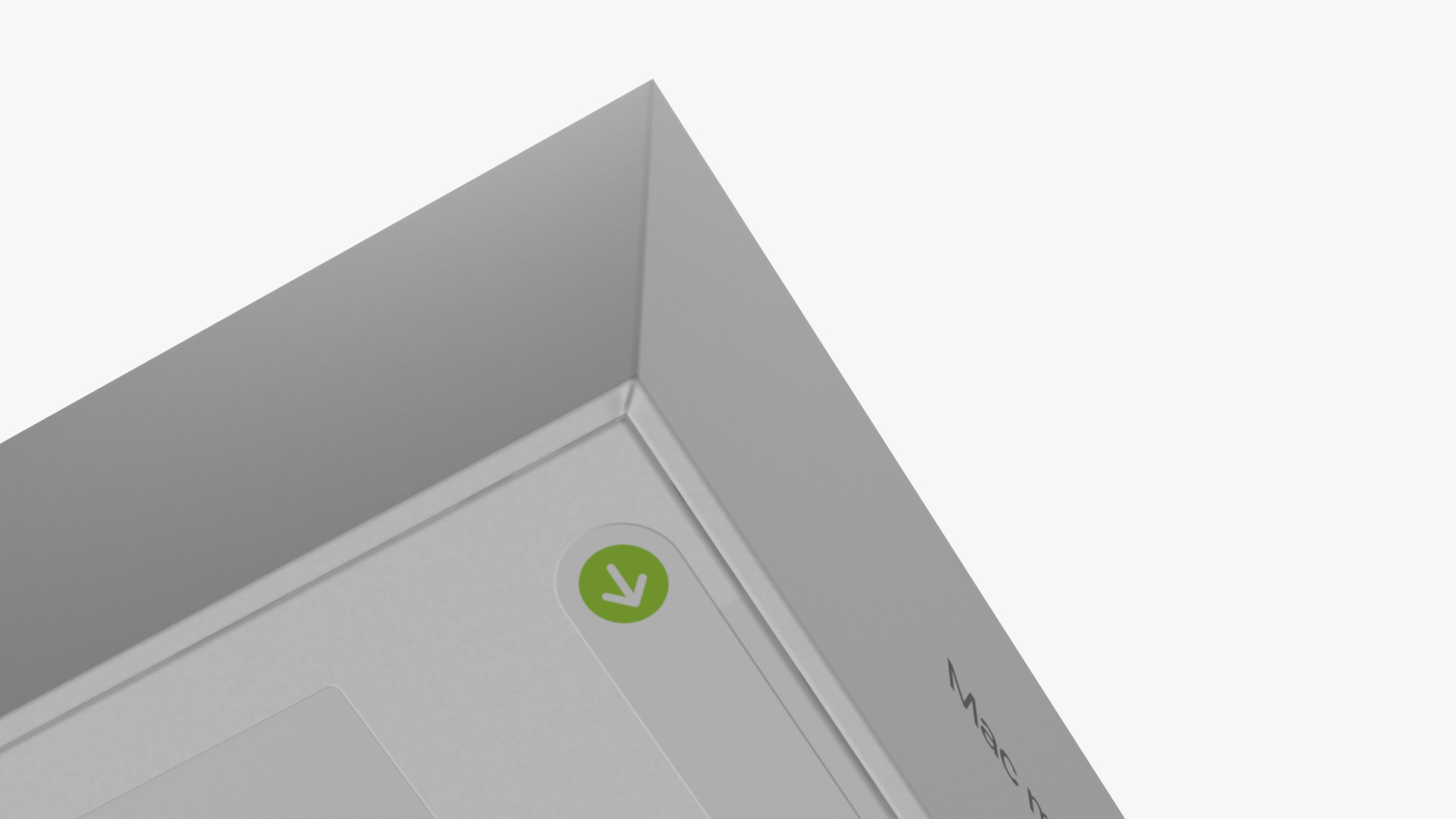 3D Apple Mac Mini Packaging Box model