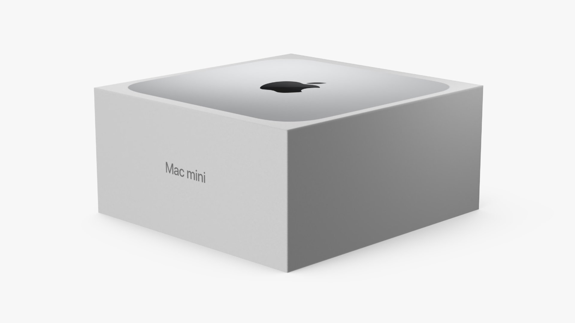 3D Apple Mac Mini Packaging Box model