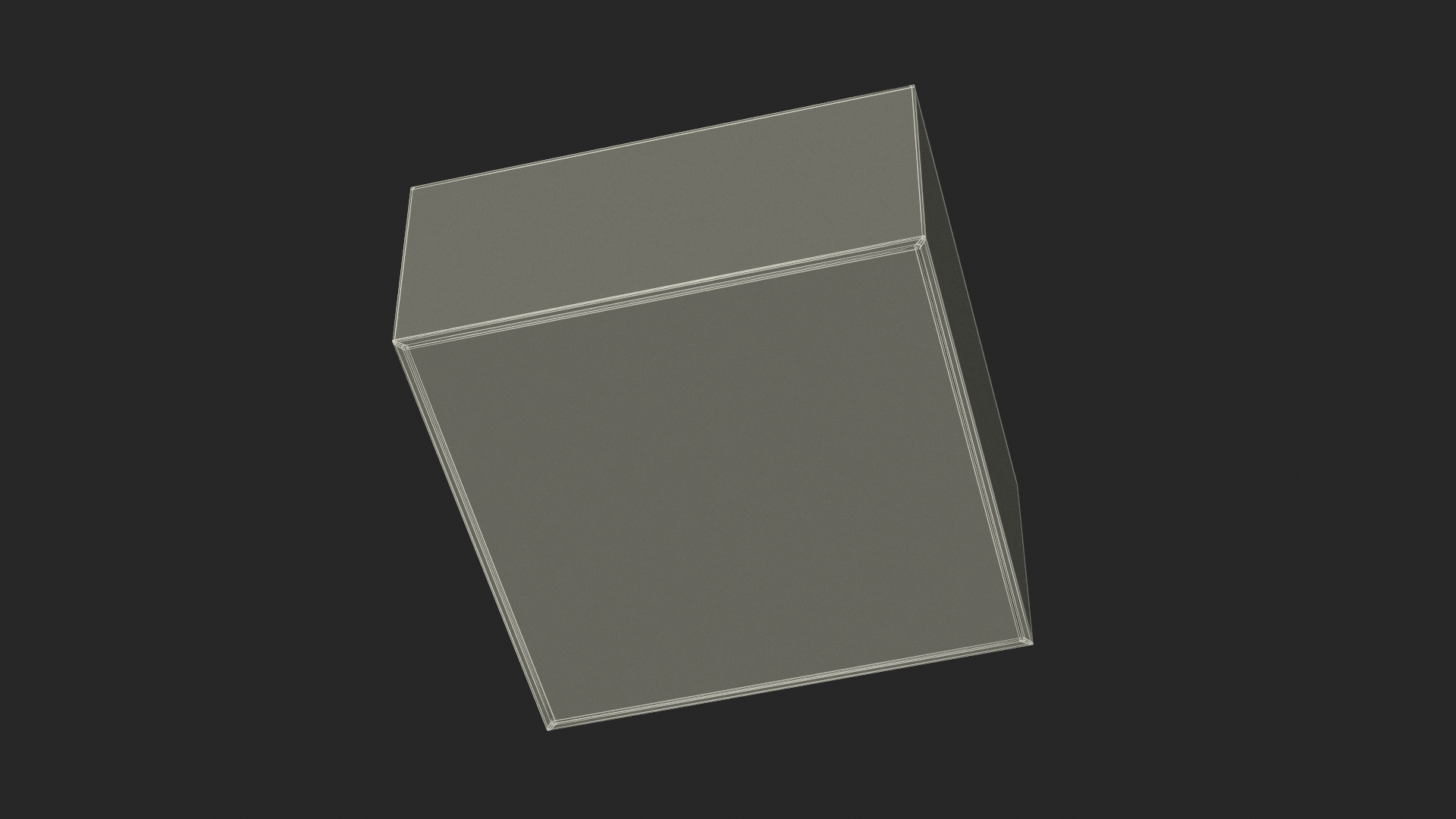3D Apple Mac Mini Packaging Box model