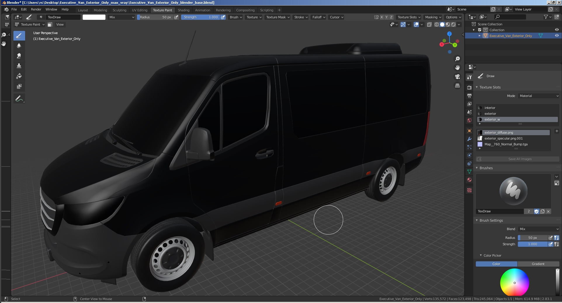 Executive Van Exterior Only 3D