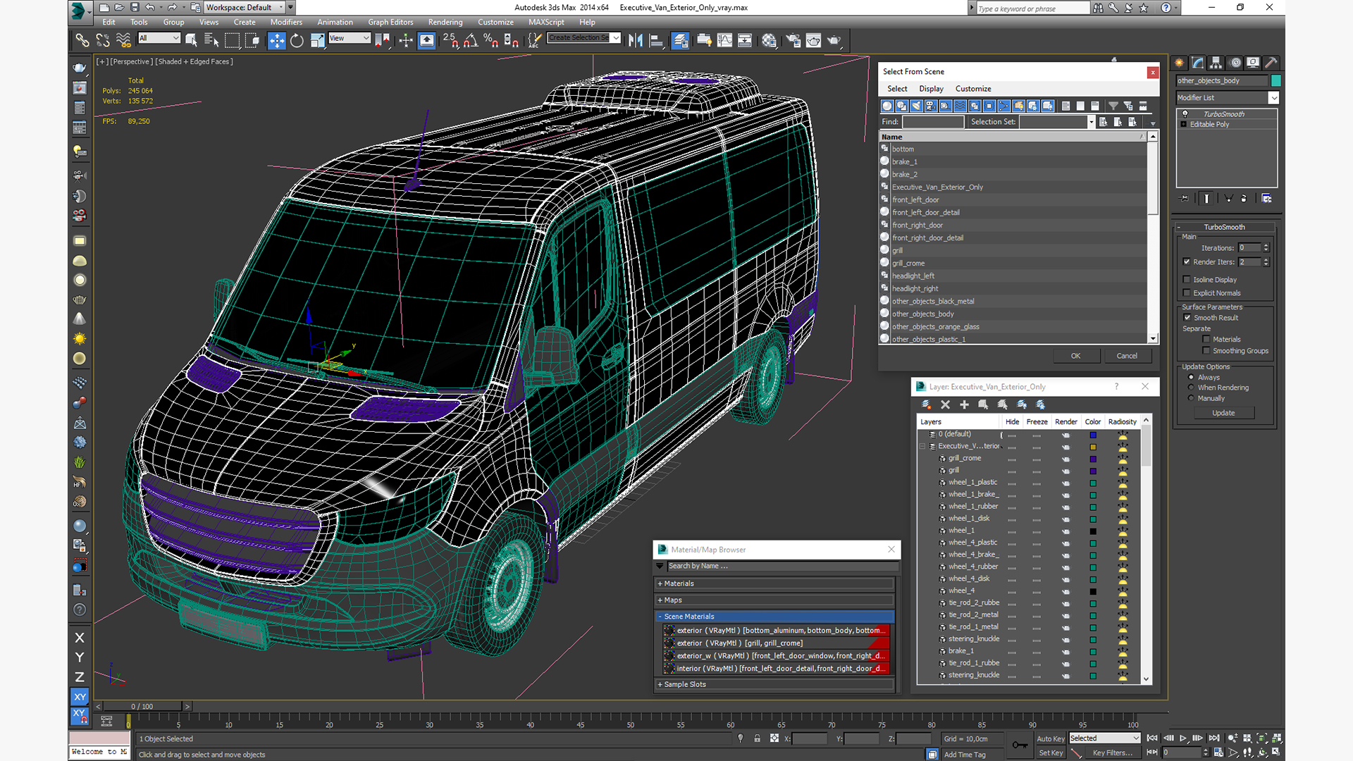 Executive Van Exterior Only 3D