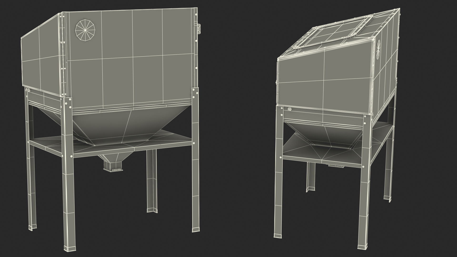 Sandblast Cabinet Blue 3D