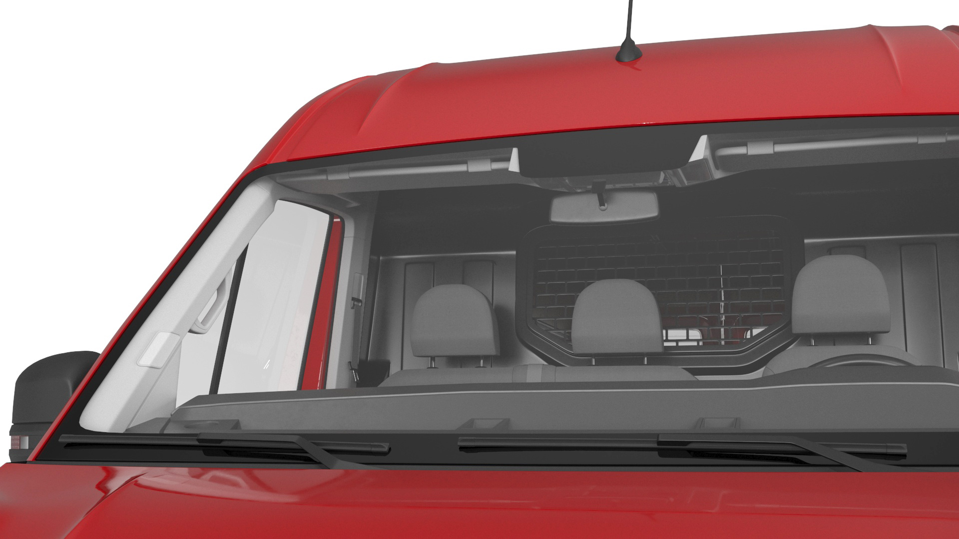 Volkswagen Crafter Van 2024 Red Color 3D