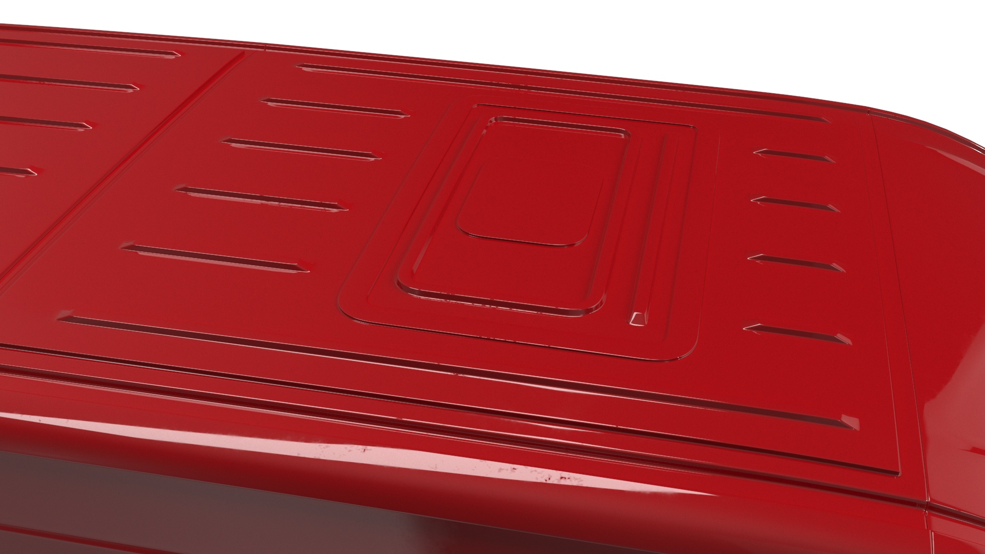 Volkswagen Crafter Van 2024 Red Color 3D