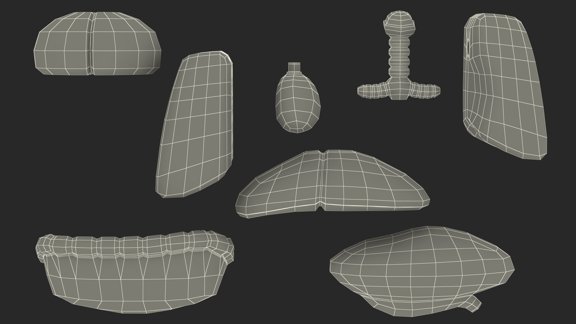 3D model Anatomical LEGO Man Glass