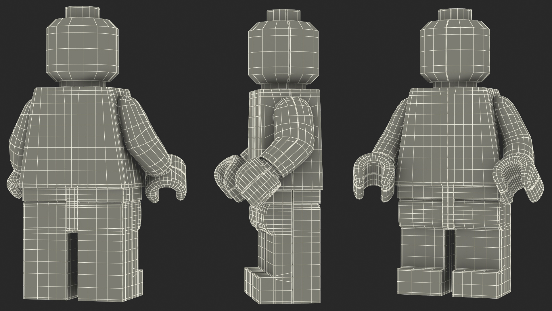 3D model Anatomical LEGO Man Glass