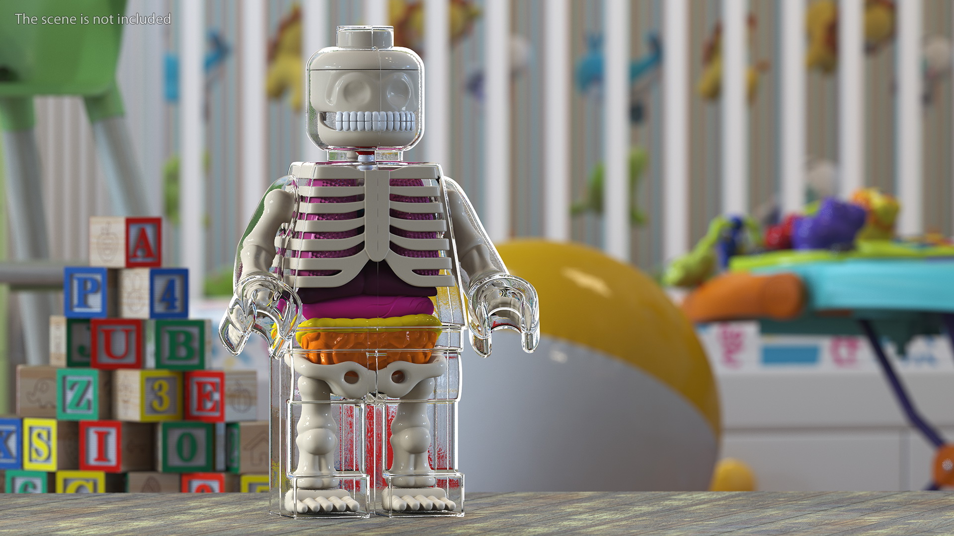 3D model Anatomical LEGO Man Glass