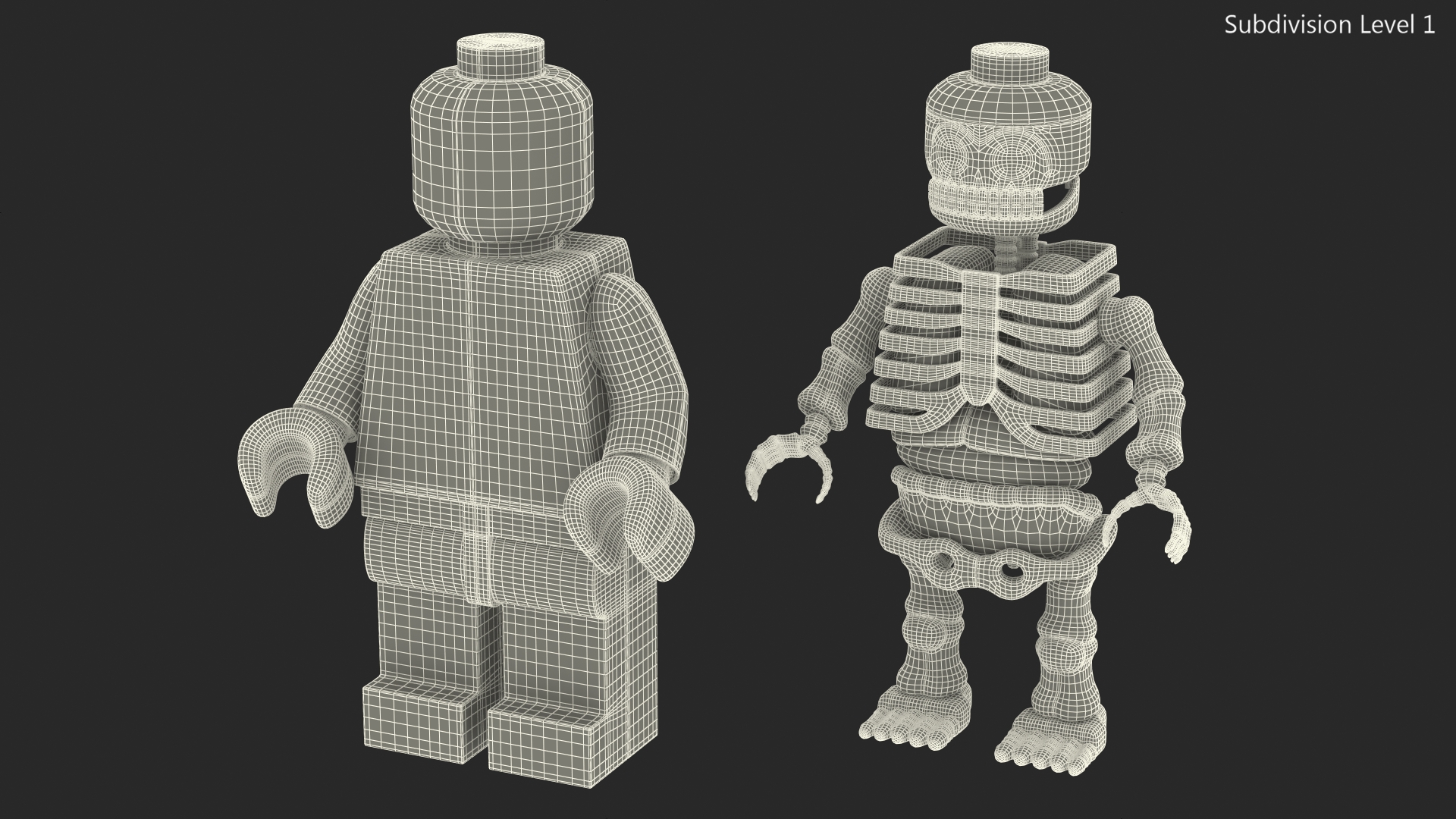 3D model Anatomical LEGO Man Glass