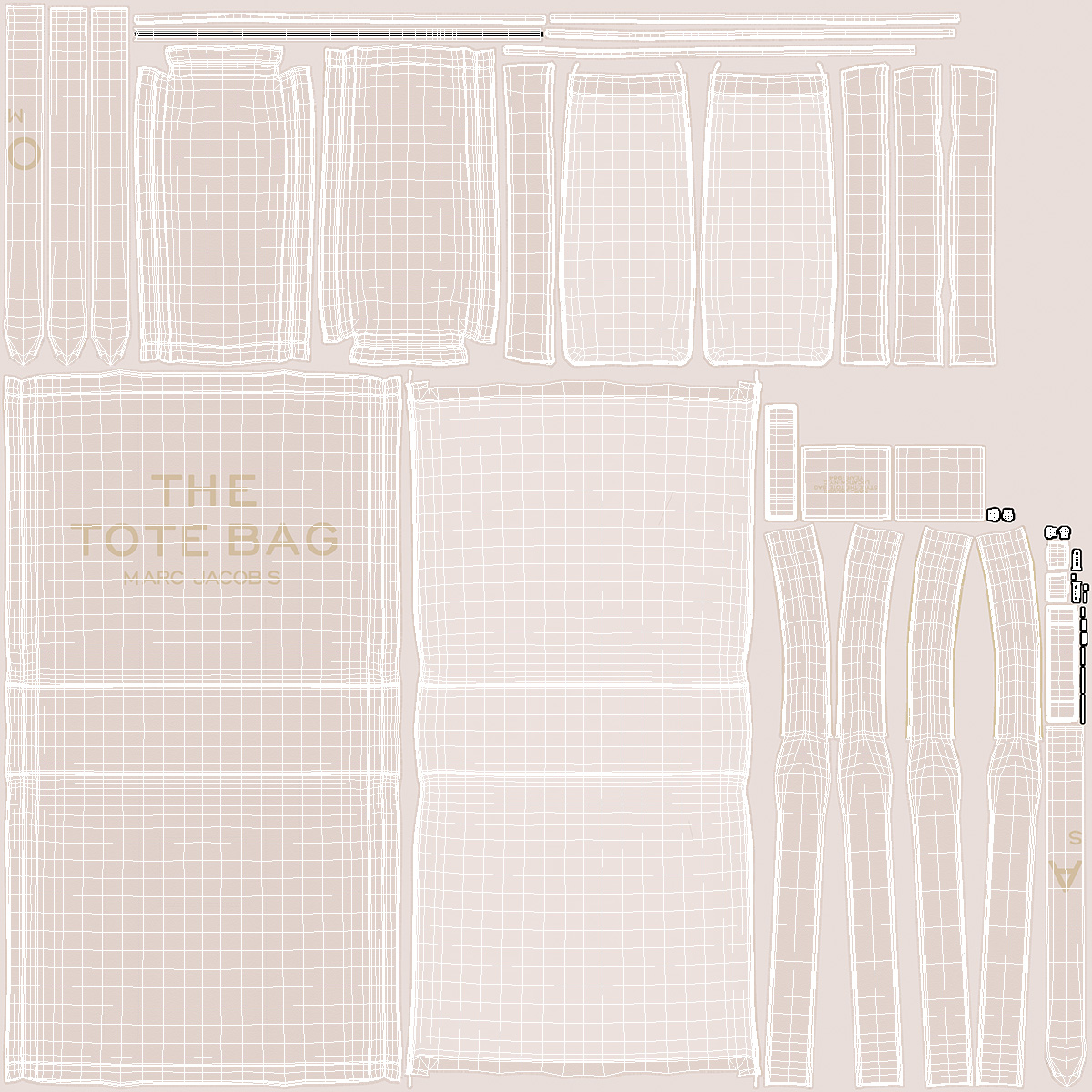 Marc Jacobs Tote Bag Cotton 3D