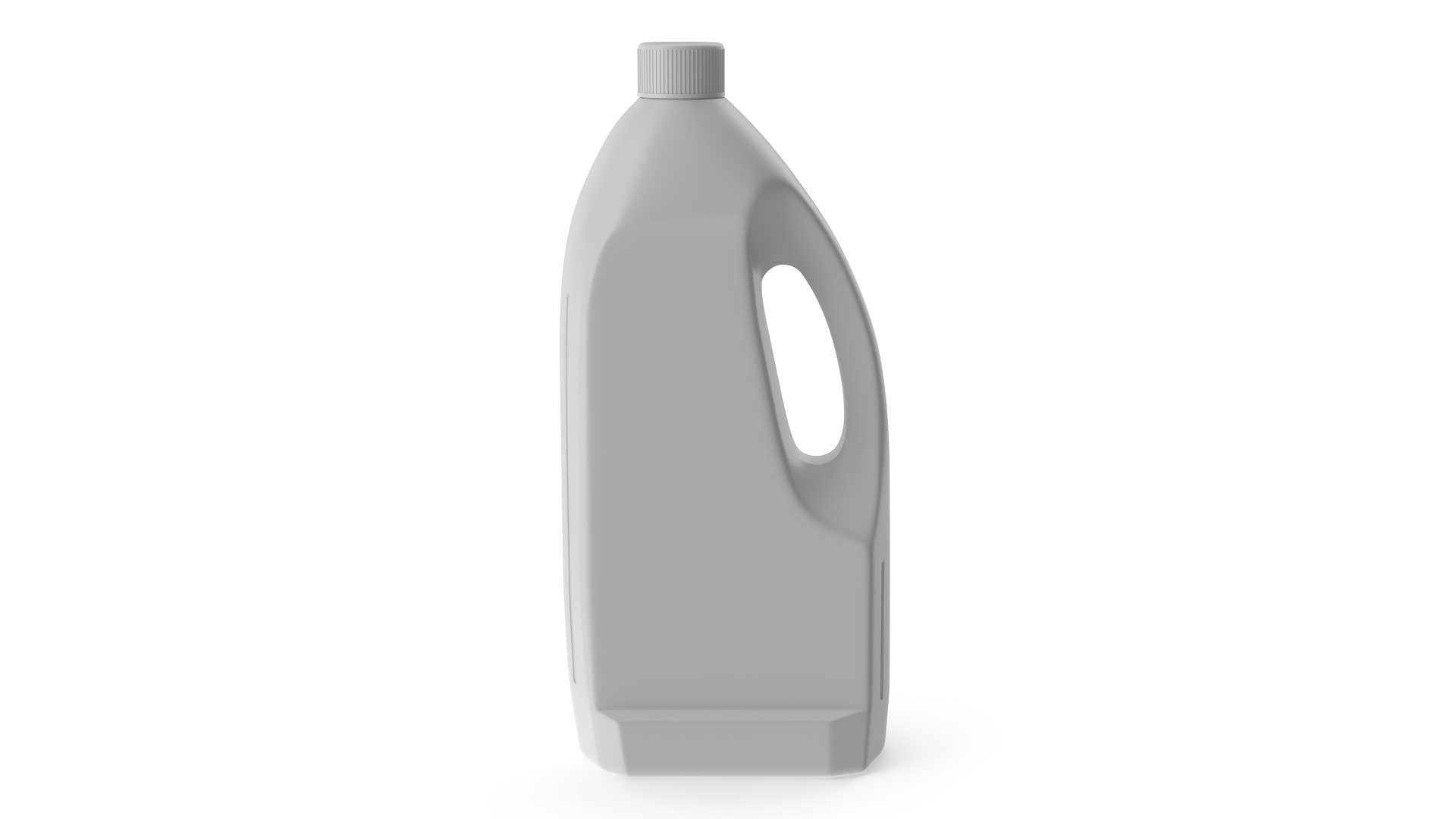 3D White Plastic Bottle of Chemicals model