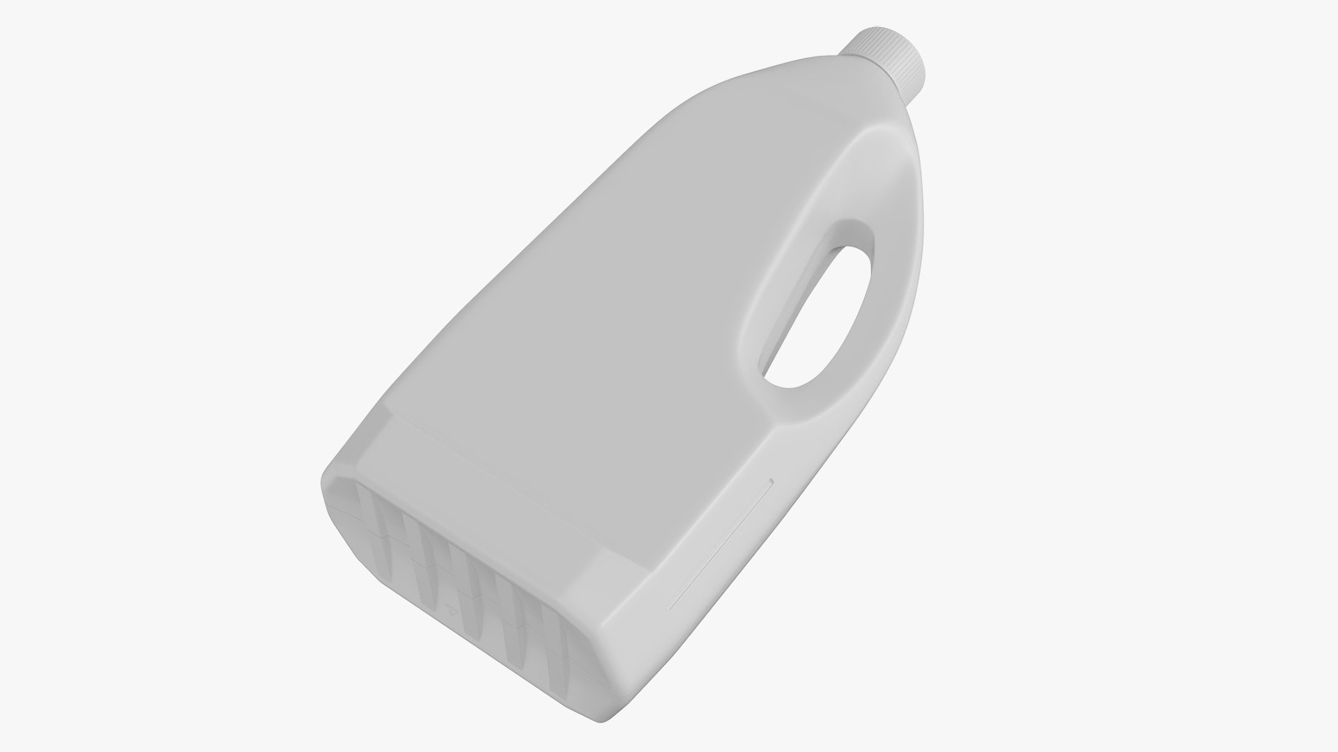3D White Plastic Bottle of Chemicals model