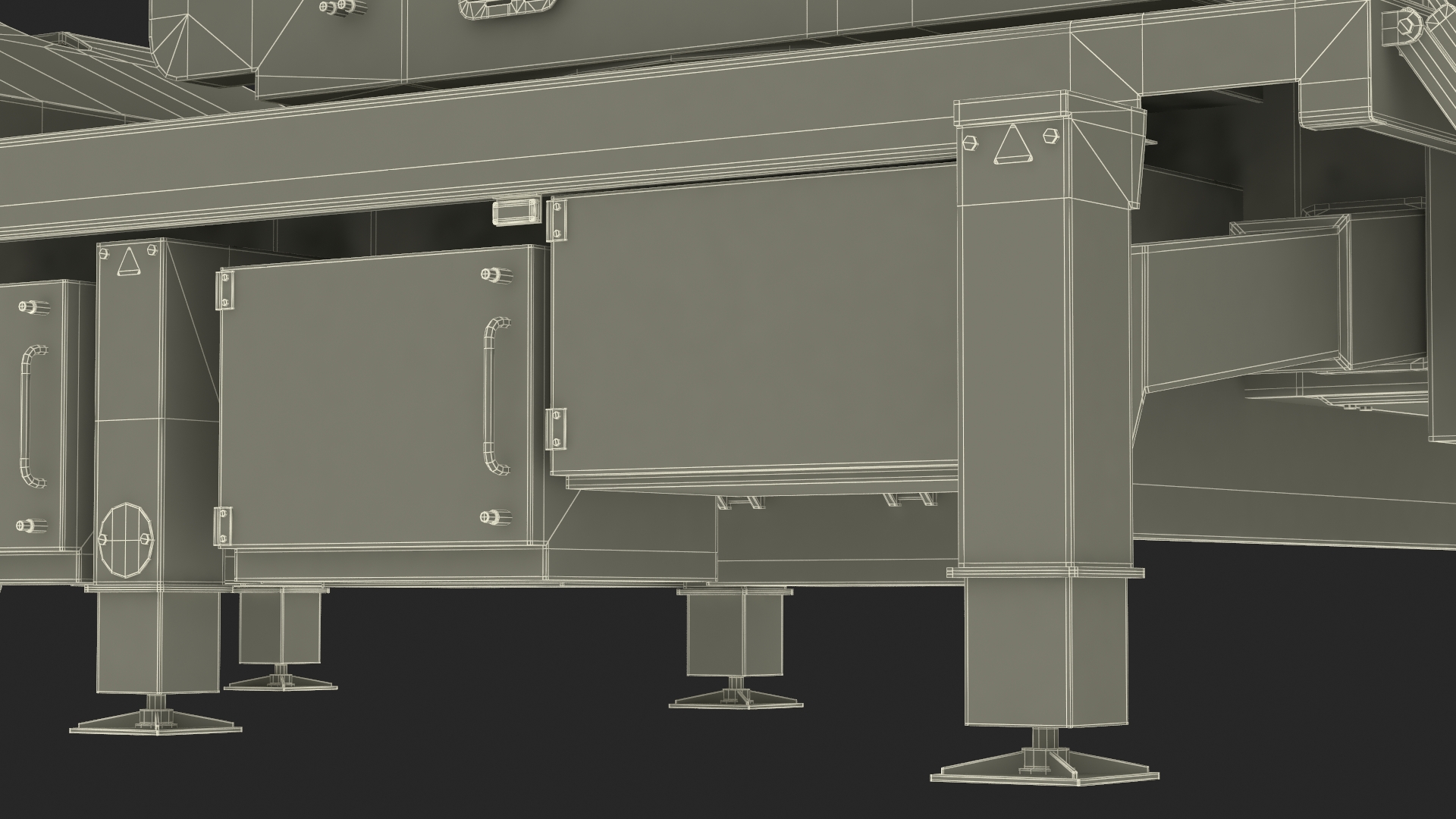 3D Jobaria Rocket Launch System with Oshkosh Transporter Green Rigged