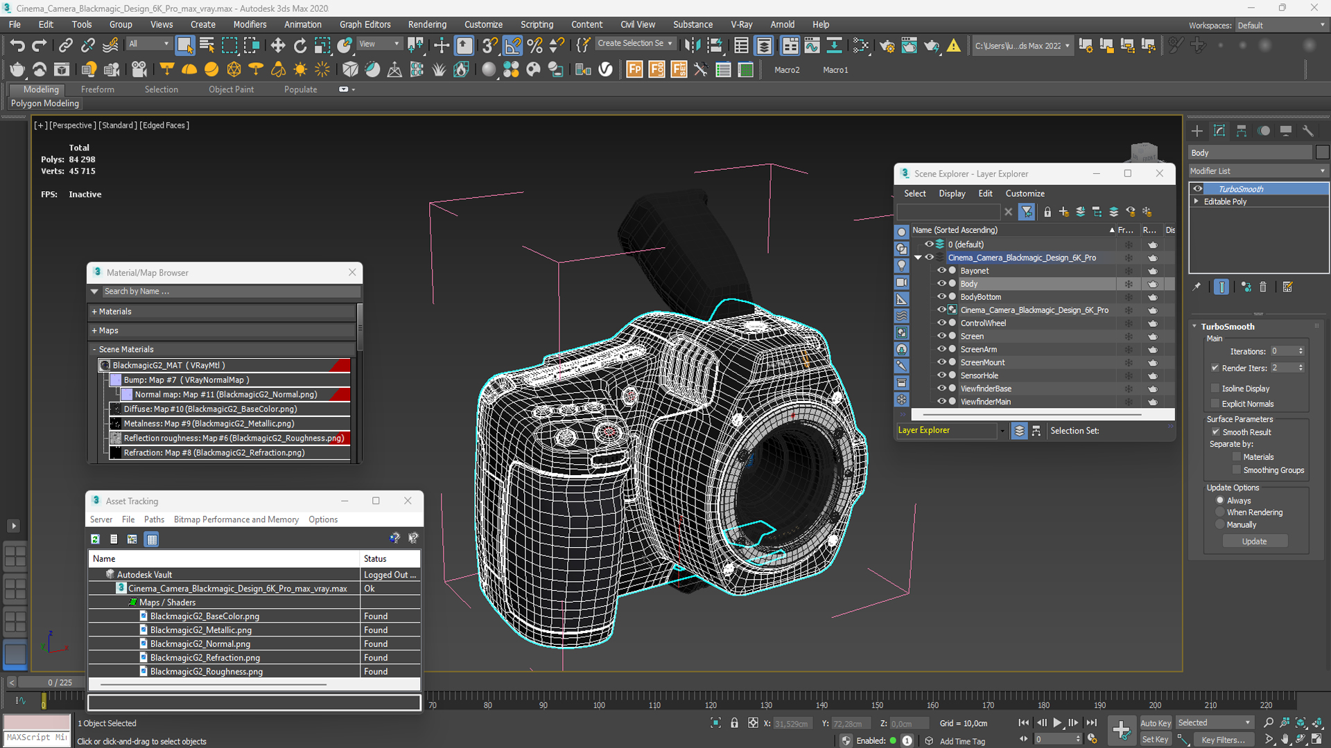 3D Cinema Camera Blackmagic Design 6K Pro model