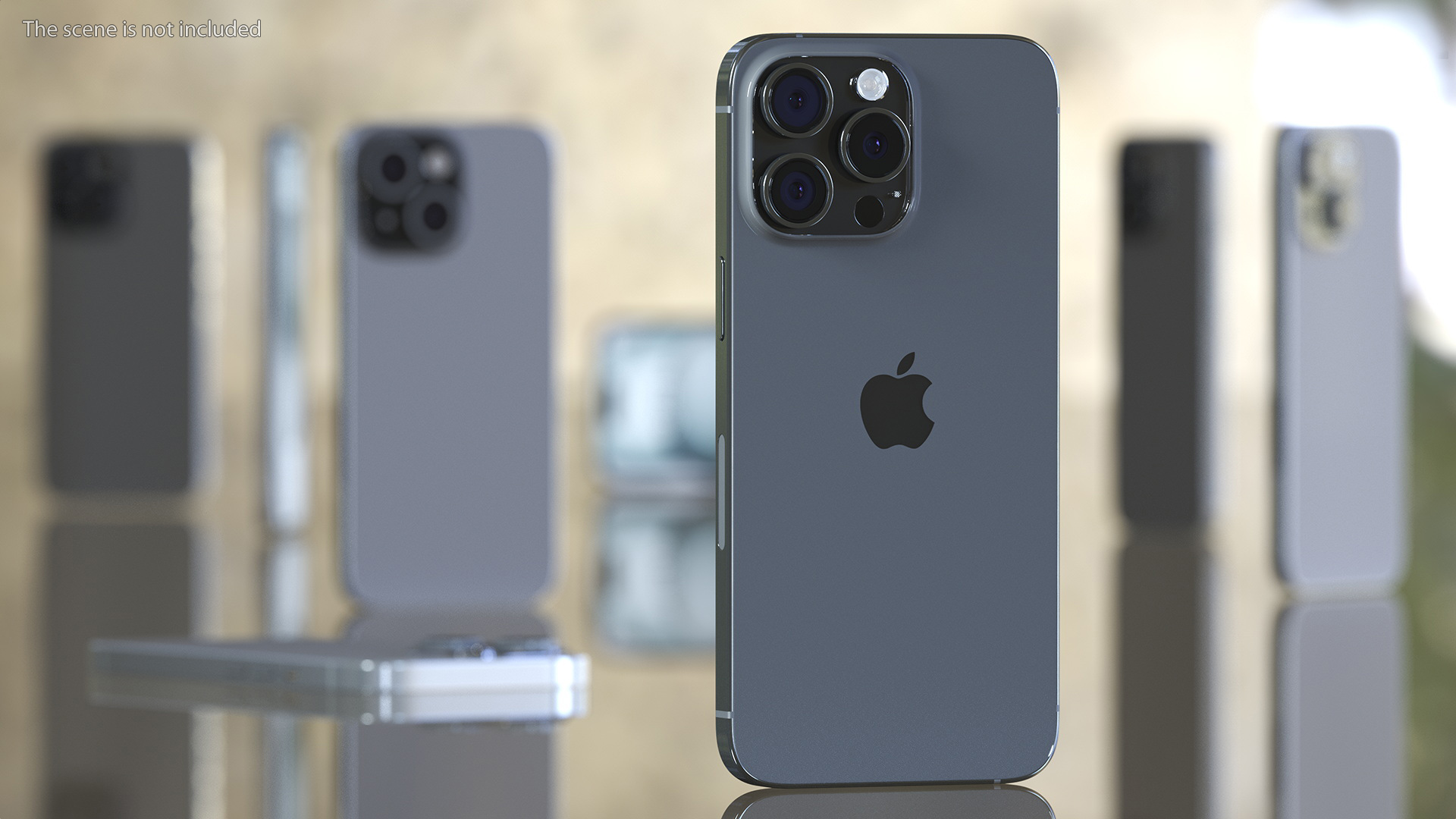 3D Apple IPhone 15 Pro Max Black Titanium model