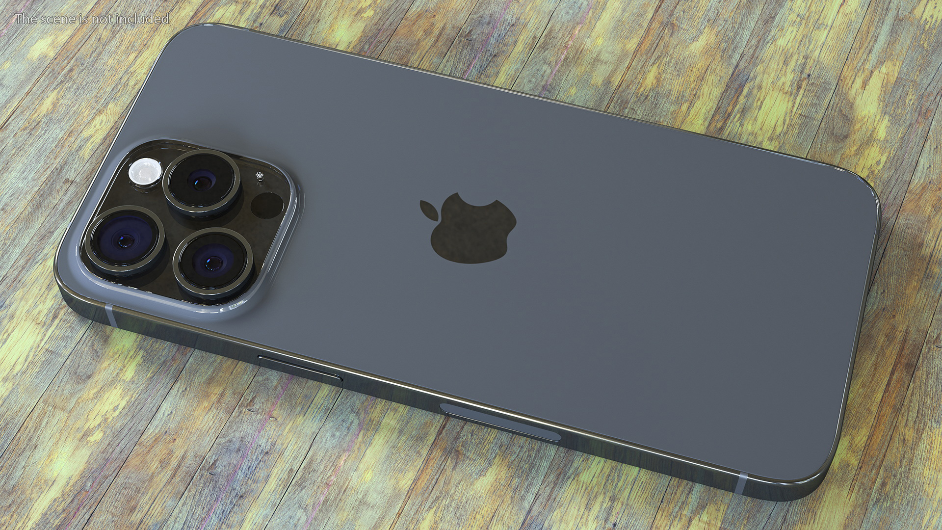 3D Apple IPhone 15 Pro Max Black Titanium model