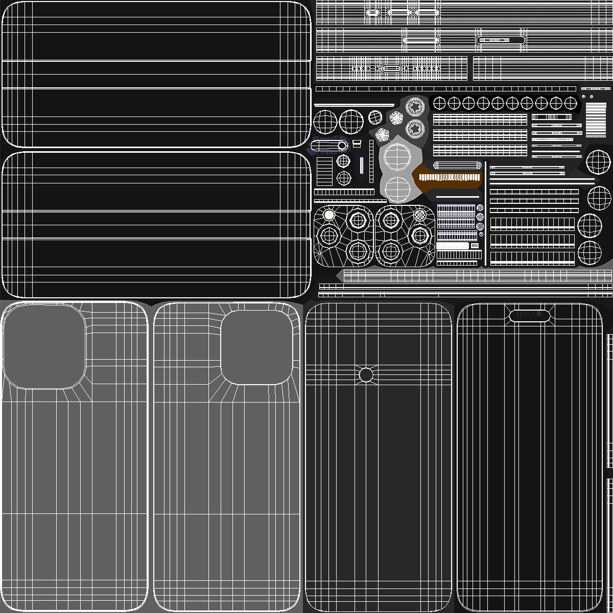 3D Apple IPhone 15 Pro Max Black Titanium model