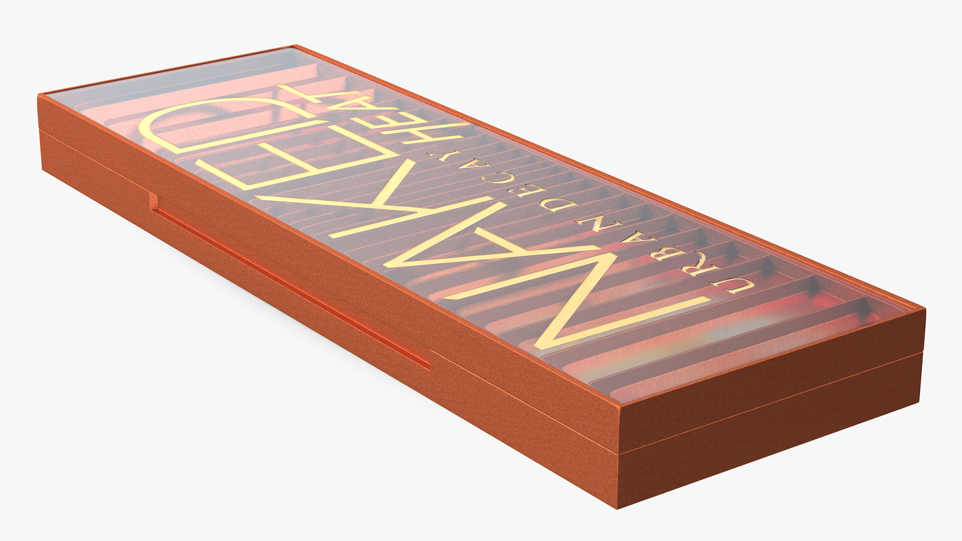 3D model Urban Decay Naked Heat Eyeshadow Palette with Brush Fur