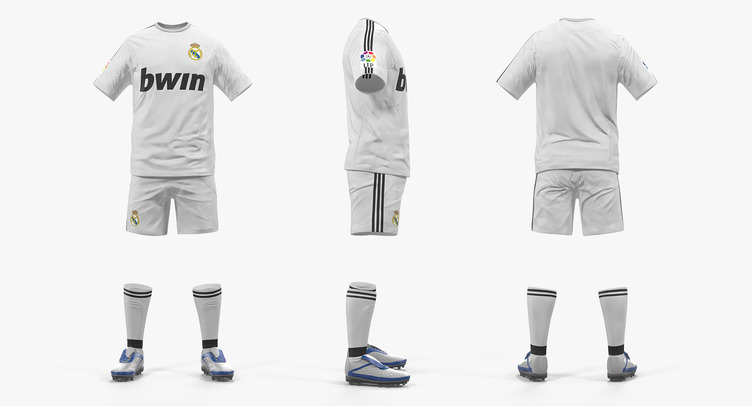 3D Soccer Uniform Real Madrid