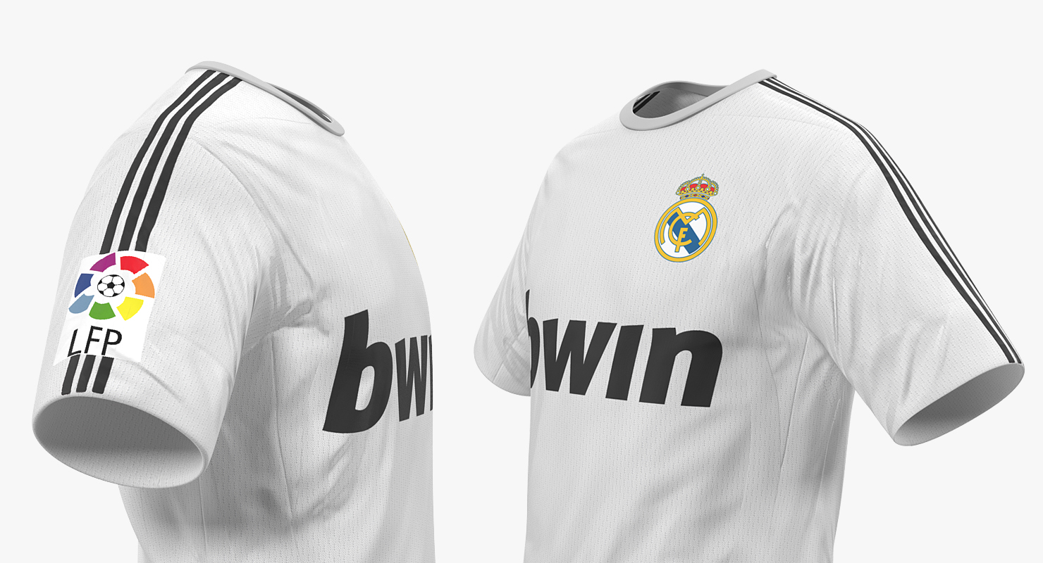 3D Soccer Uniform Real Madrid
