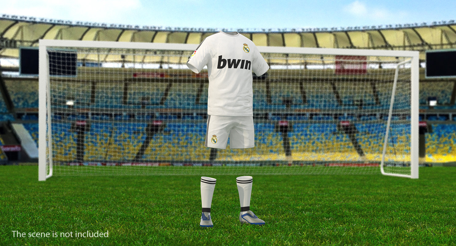 3D Soccer Uniform Real Madrid