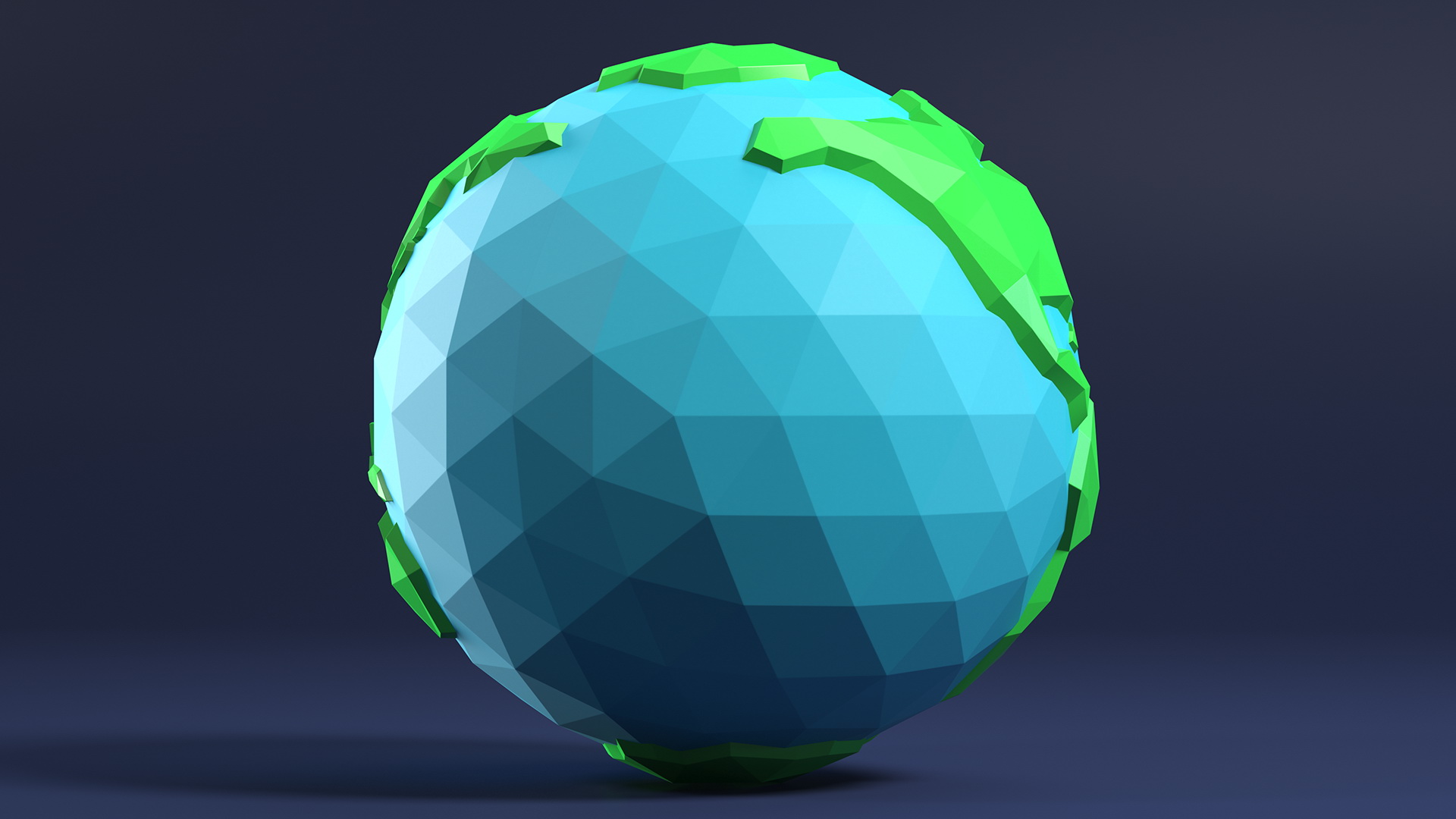 Cartoon Stylized Earth 3D