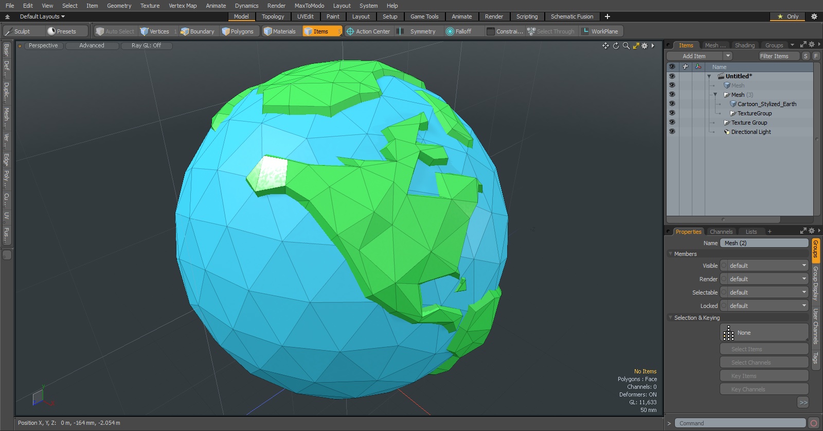 Cartoon Stylized Earth 3D